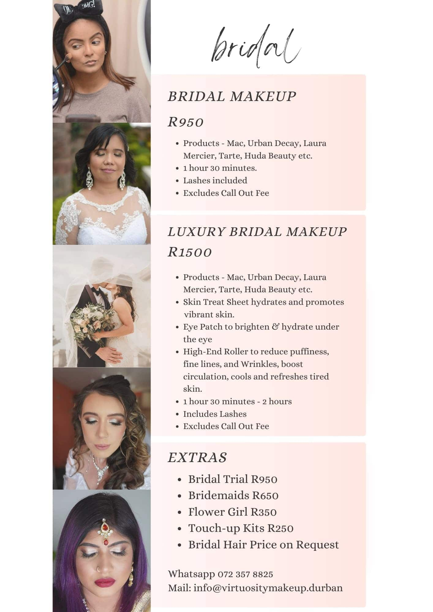 Bridal Makeup Prices