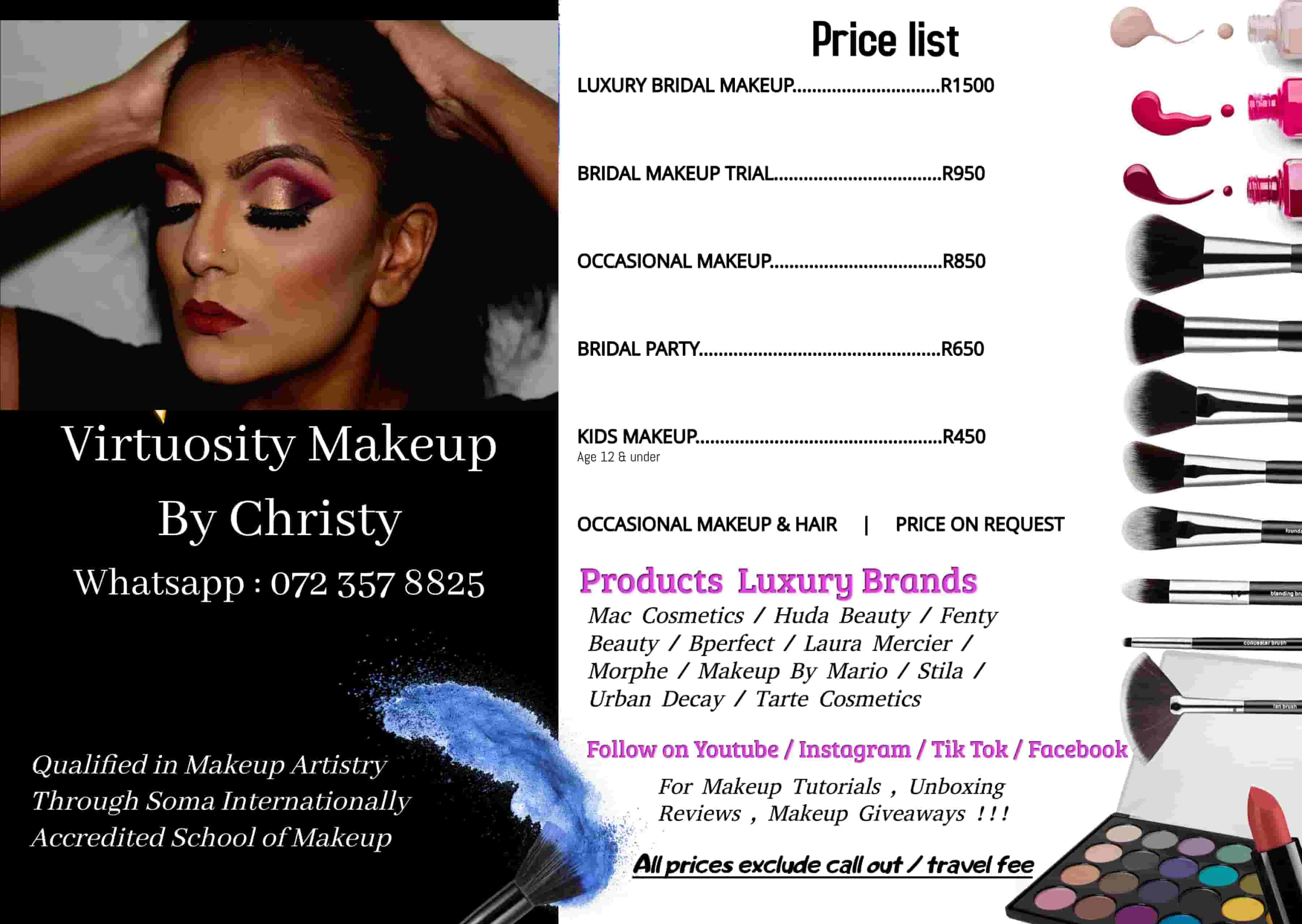 Makeup Artist Durban Prices